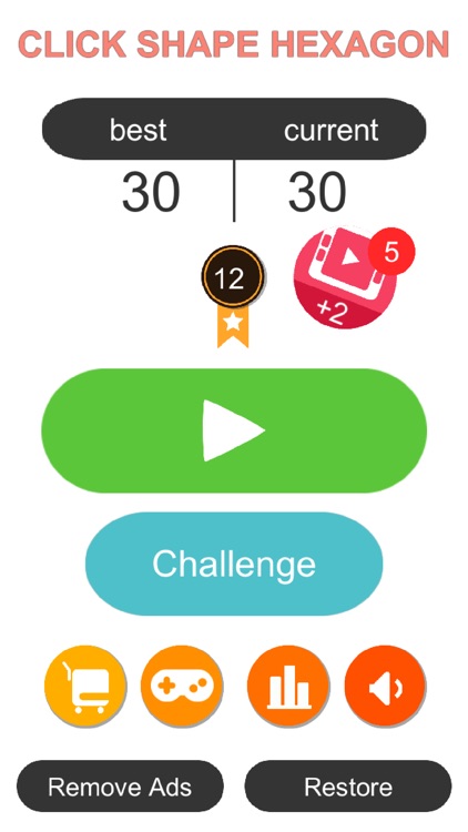 Click Shape Hexagon - Prevention Drop to Endless screenshot-3