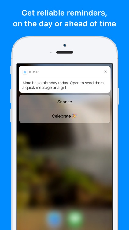 B'days - Countdown & Reminder for Happy Birthdays