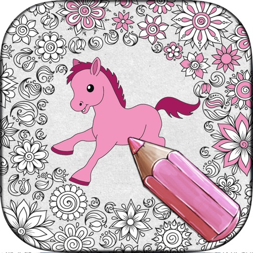 Pony Coloring Book for Girls – Color Games Free iOS App