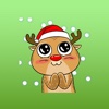 The cute reindeer Animated stickers