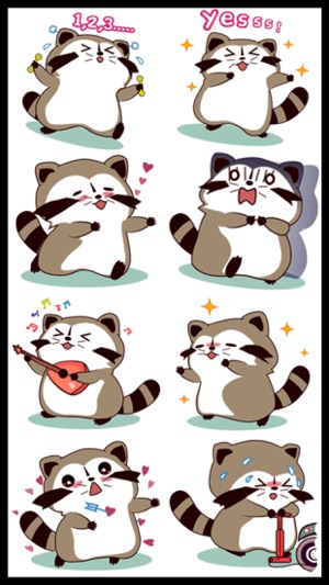 Racoon Sticker Pack(圖1)-速報App