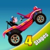 Hill Climb Racing : 4 Stages - Super Hero Game