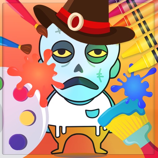 Zombie Paint Book - Zombie catchers painting game iOS App