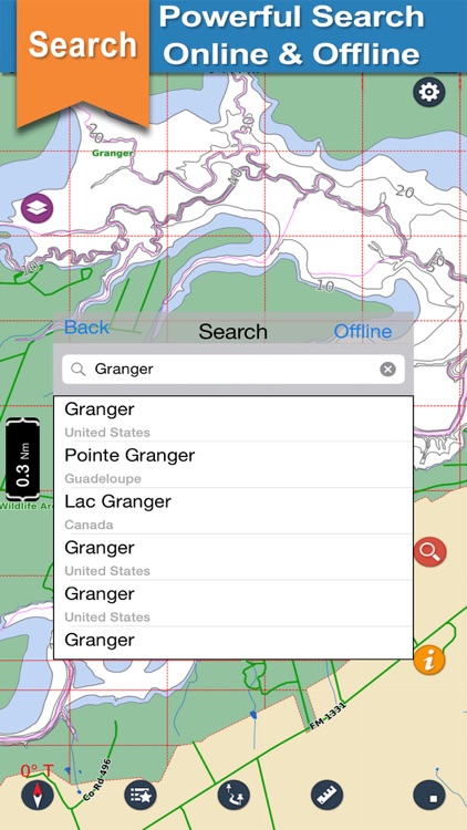 Granger - Willis Creek offline lake & park trails screenshot-3