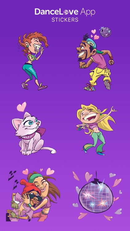 Dance Love App Sticker Pack screenshot-3