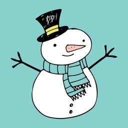 Hand Drawn Holiday Christmas Winter 2 Sticker Pack