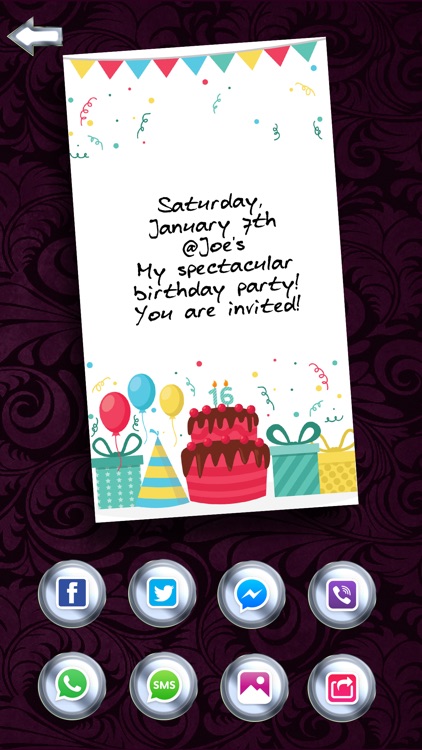 Birthday Party Invitation.s & Bday e.Card Make.r screenshot-4