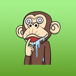 Animated Crazy Peppin Monkey Stickers