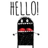 Hello Happy Monster Sticker Pack