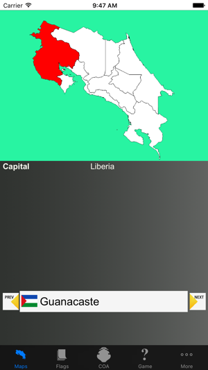 Costa Rica Province Maps, Flags, Capital