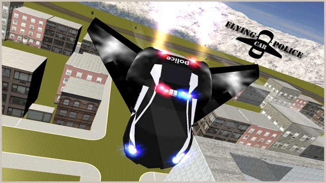 Flying Car Game - Future Police Chase 3D(圖1)-速報App