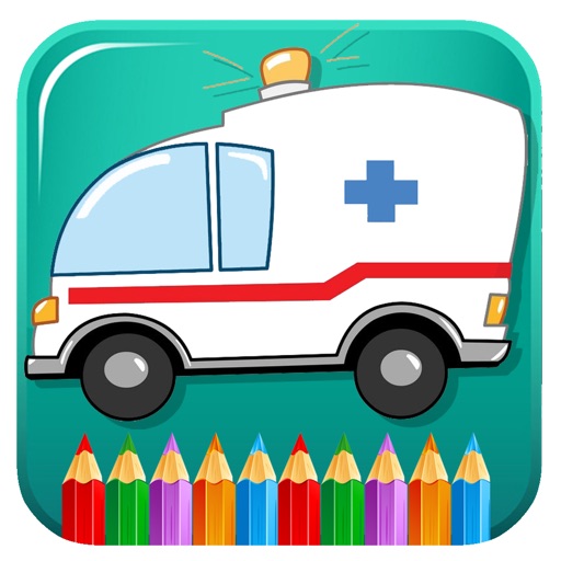 Ambulance Games Coloring Page For Kids Edition