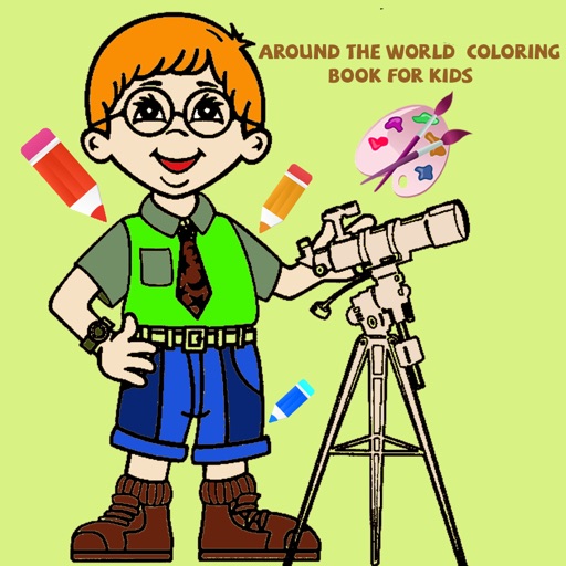 Around The World Coloring Book For Kids by Aduldet Wongngam