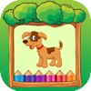Cat & Dog Animal Coloring Book Games