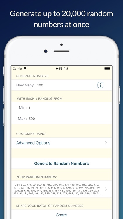 Fast Random Number Generator screenshot-0