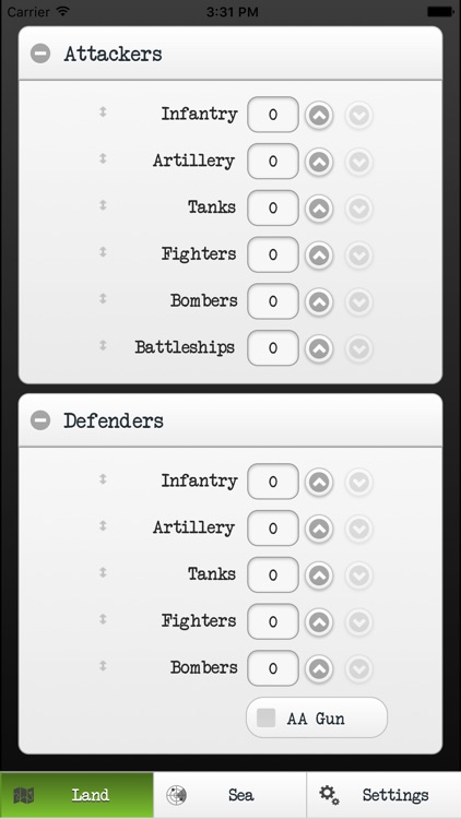 Axis & Allies Calculator