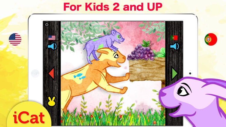 Portuguese Animal Words - Portuguese Zoo Animals screenshot-3