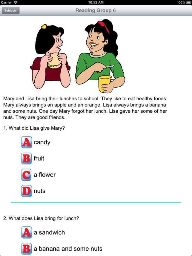 Reading Comprehension Grades K-1(圖4)-速報App