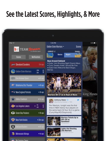 Team Stream for iPad screenshot 3