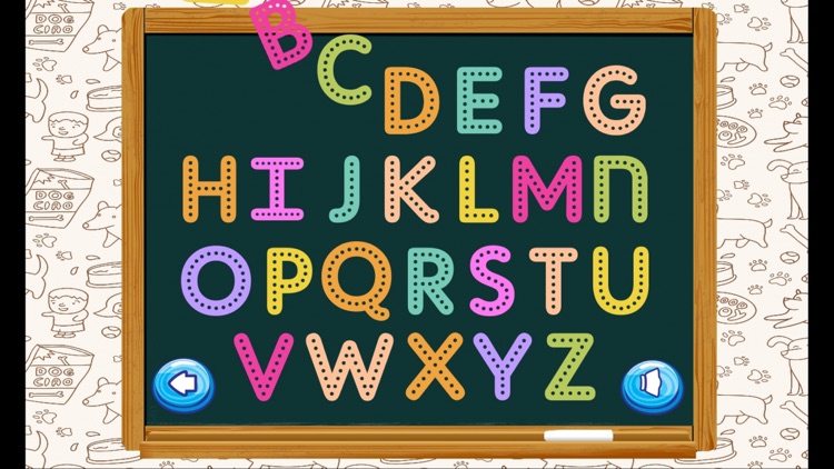 Dog Puppy Animal ABCD Education Learn Writing Kids