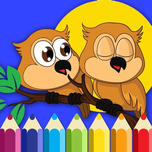 Free Coloring Owl Page Game For Kids Edition