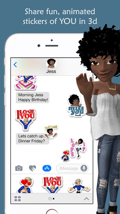 Meez Stickerz: Create 3D Animated Avatar Stickers