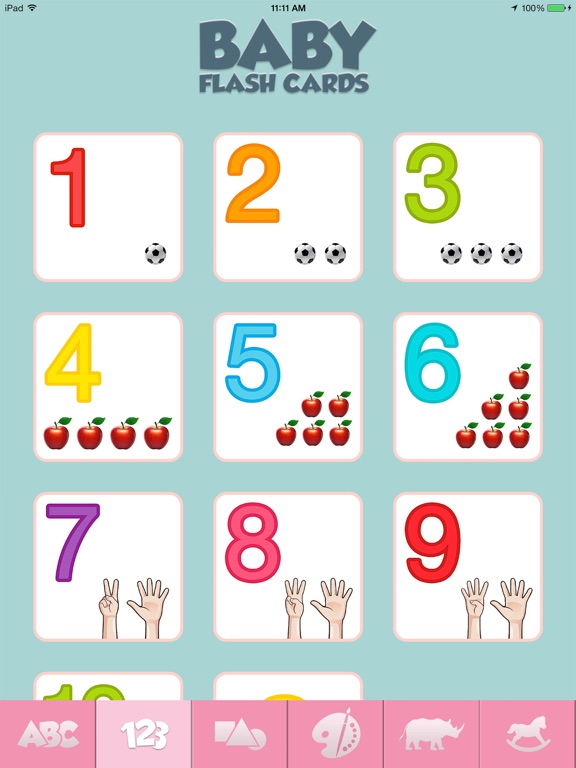 Baby Flash Cards Game Learn Alphabet Numbers Words - AppRecs