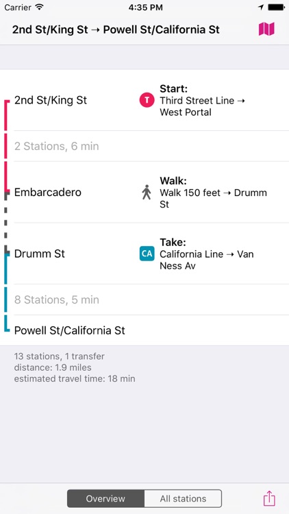 San Francisco Rail Map screenshot-3