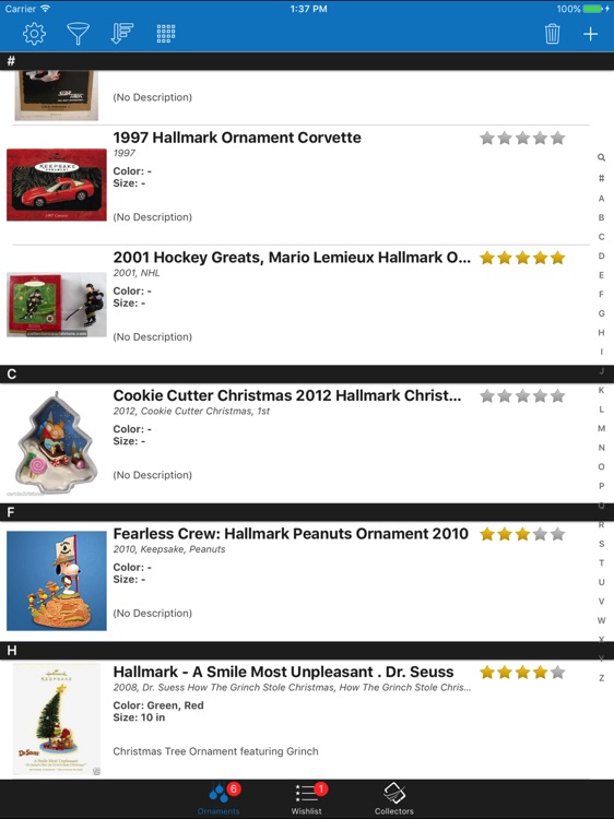 Christmas Ornaments Collector