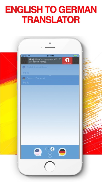 English to German Voice Translator Dictionary App