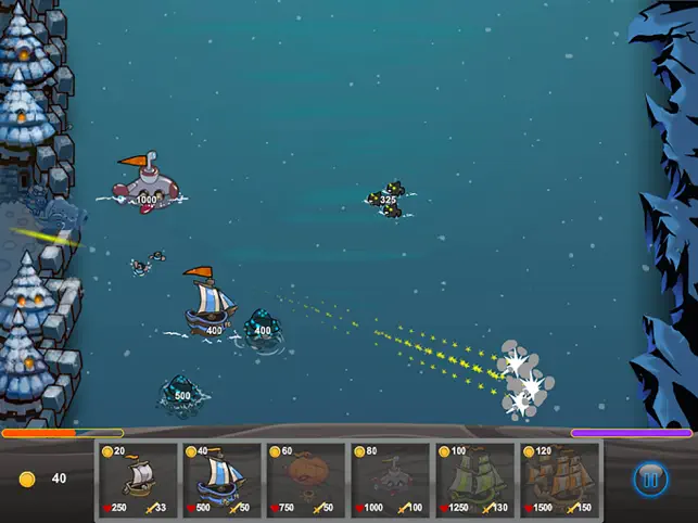 Battle Seaships:Pirate Invasion, game for IOS