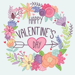 Geometric Love Badge Stickers