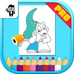 Dinosaurs Kids Coloring Book Pro