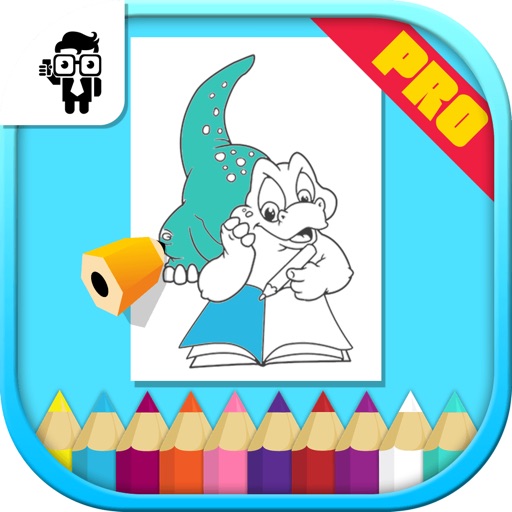 Dinosaurs Kids Coloring Book Pro iOS App