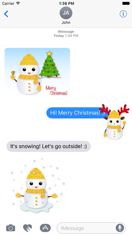 Little Snowman - Christmas Holiday Emoji