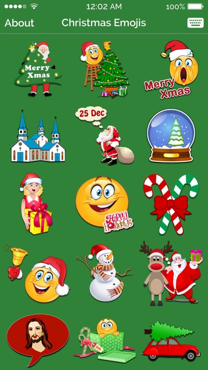 Christmas Emoji Icons & Stickers