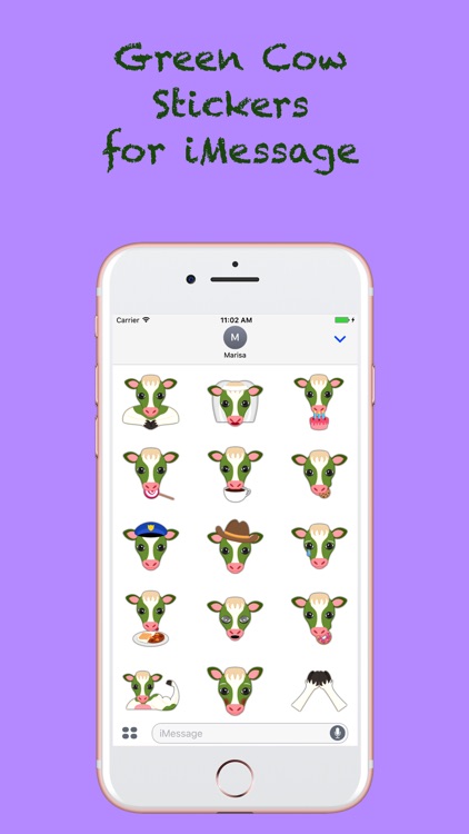 Saint Patrick's Day Cow Emoji Stickers