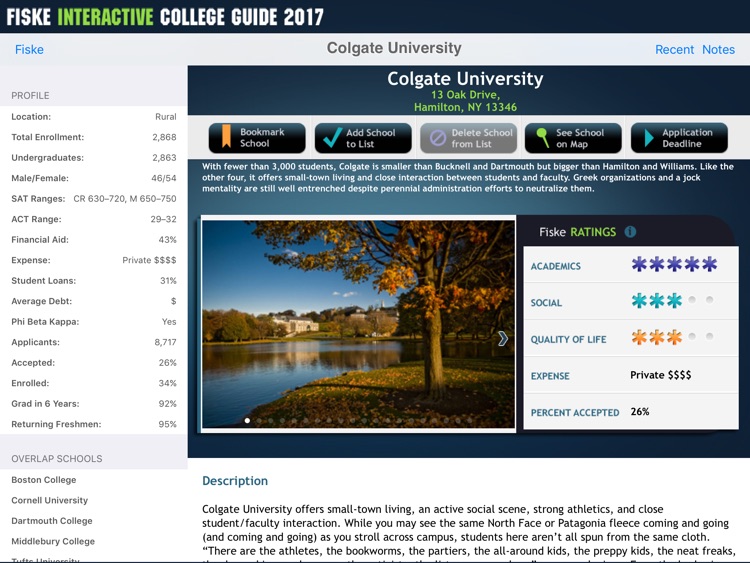 Fiske Interactive College Guide 2017 screenshot-3