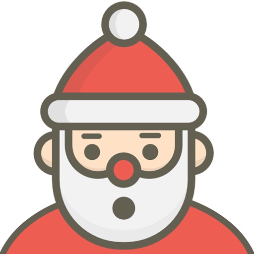 Cute Santa head illustration. Noel Baba Kafasi PSD.