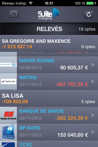 Suite Entreprise Mobile Banque Marze screenshot 2