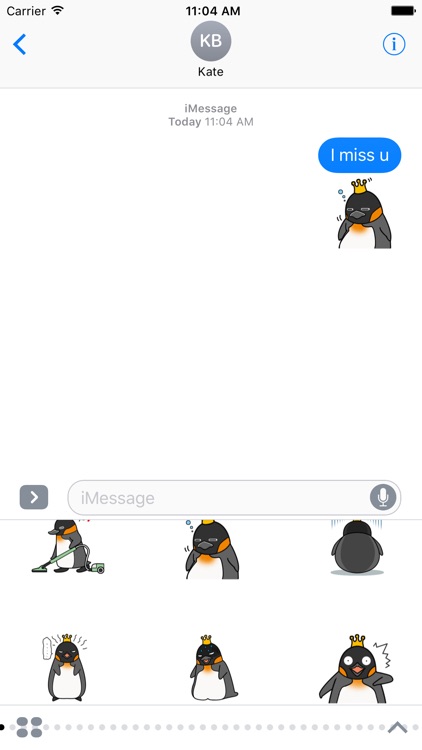 King Penguin Animated Sticker