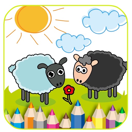 Coloring Book Mini Sheep Holiday Game Edition Icon