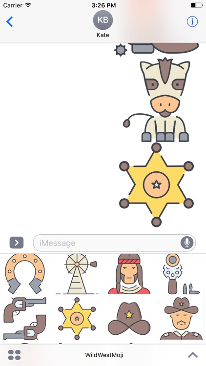 WildWestMoji - Western Cowboys Stickers