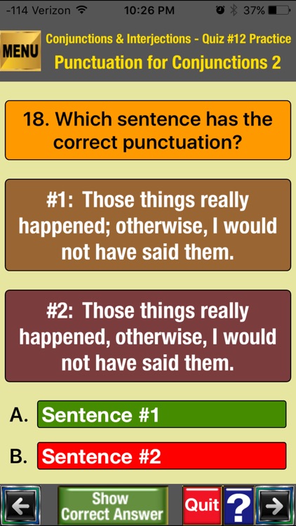 easyLearn Conjunctions & Interjections screenshot-3