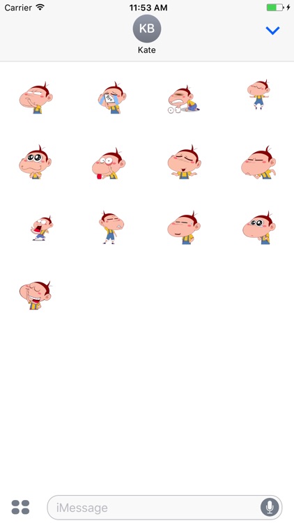 Animated Funny Face Stickers For iMessage screenshot-4