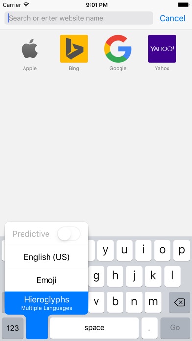 Hieroglyphs Keyboard screenshot1