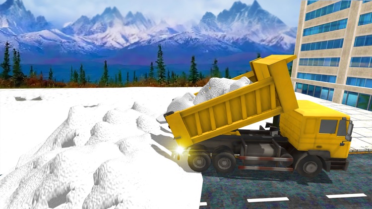 Real-istic Excavator Snow Plow Sim-ulator Crane screenshot-3