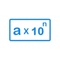 The scientific notation means that you enter a number as a number multiplied by ten in effect