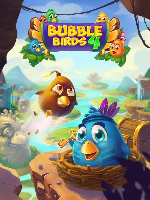 Игра Bubble Birds 4 - Match 3 Shooter Game