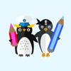 Happy Penguin Coloring Book for Little Kids